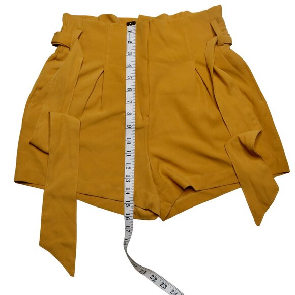 Dynamite Women's Paper Bag Short in Mustard Yellow, size Small - Picture 8 of 10
